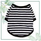 KUTKUT Small Dog Soft Cotton Striped Clothing, Puppy Vest T-Shirts Outfits for Dogs and Cat, Doggy Breathable Tshirts for Pet Dogs Kitten Boy and Girl - kutkutstyle